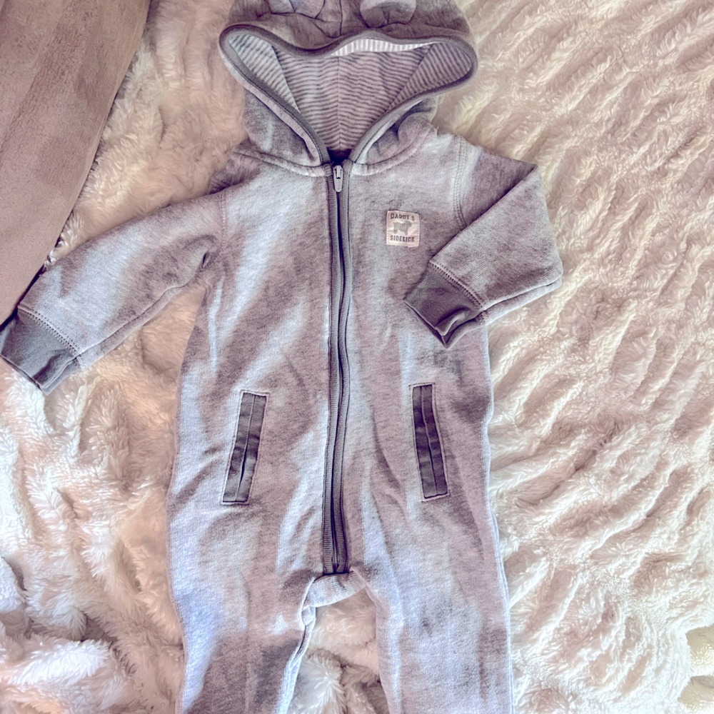 Boys gray onesie